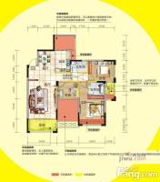 冠泰中隐小城3室2厅2卫112.5㎡户型图