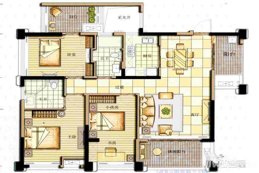 兴汇城商铺
                                                            4房2厅2卫
