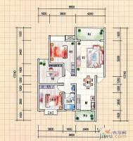 耀辉美好家园3室2厅1卫106.9㎡户型图