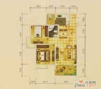 山水凤凰城2室2厅1卫75㎡户型图