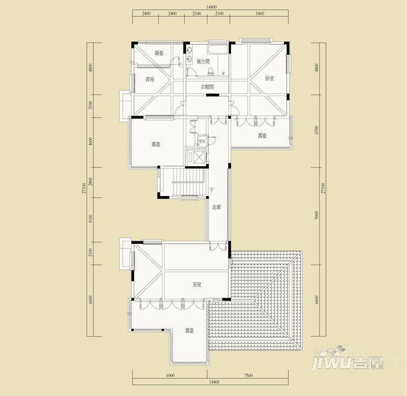 水印长廊4室0厅1卫199.3㎡户型图