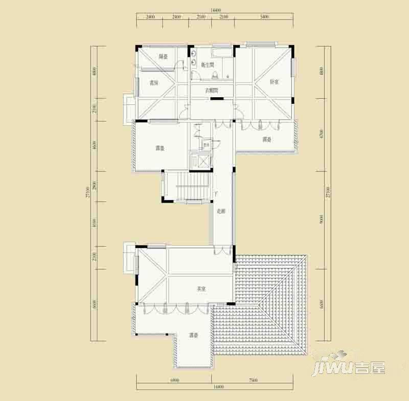 水印长廊4室0厅1卫199.3㎡户型图