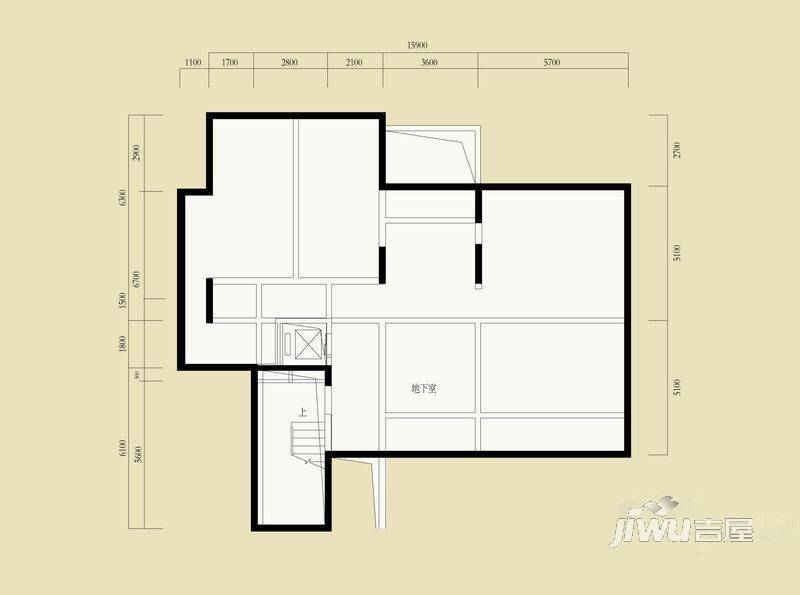 水印长廊普通住宅196.3㎡户型图