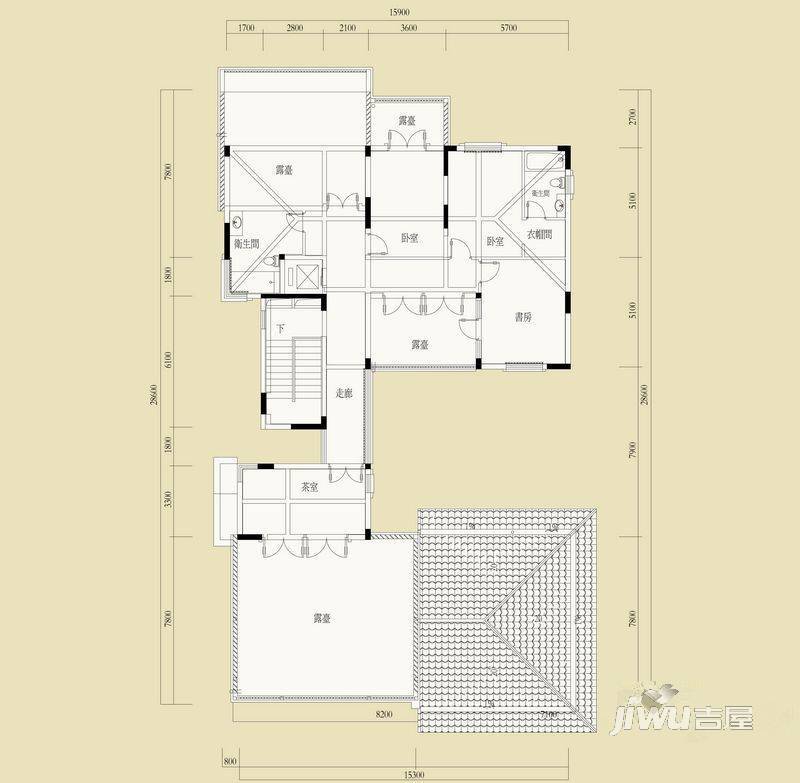 水印长廊4室2厅2卫176.4㎡户型图