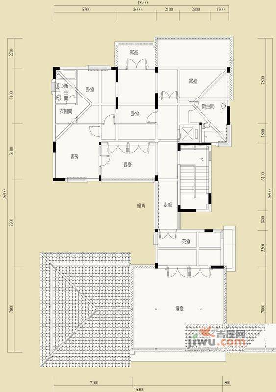 水印长廊4室2厅2卫176.4㎡户型图