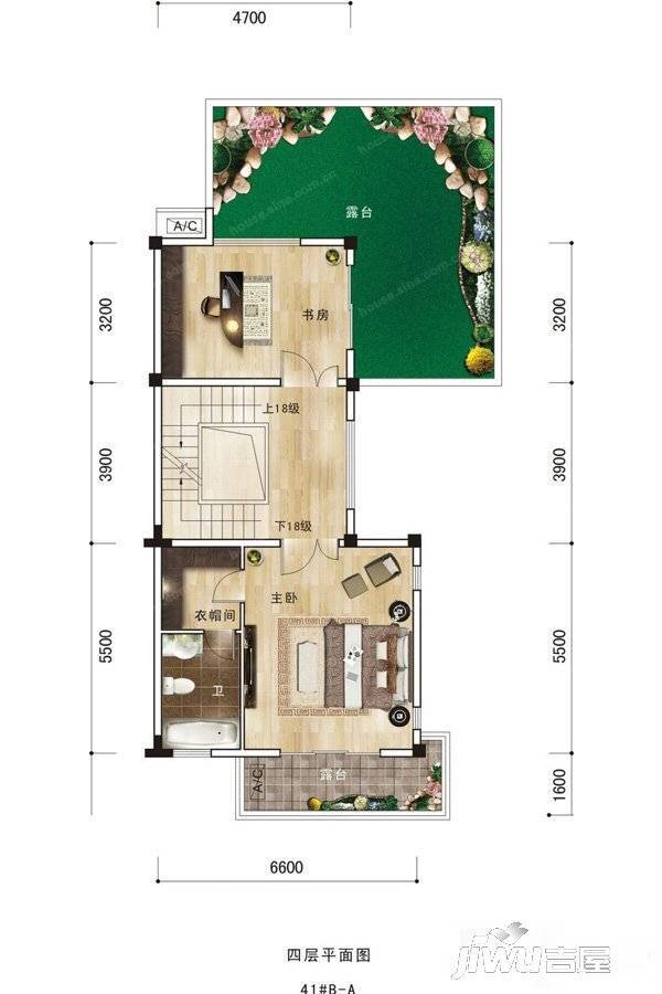 东方庭院2室0厅1卫户型图