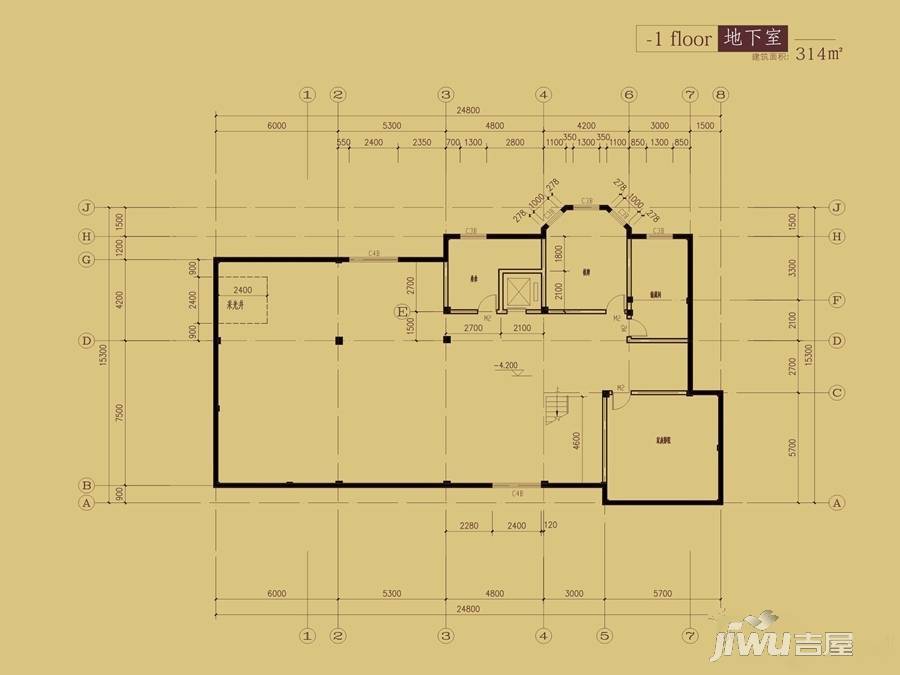 漓江奥林苑1室0厅0卫314㎡户型图