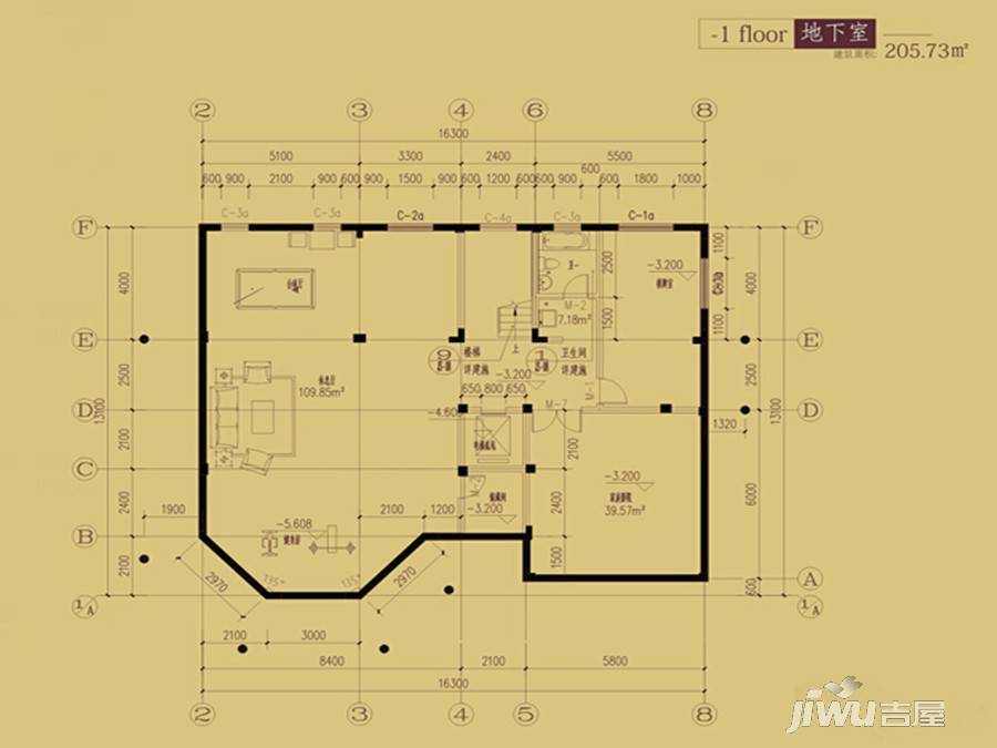 漓江奥林苑1室0厅0卫205㎡户型图