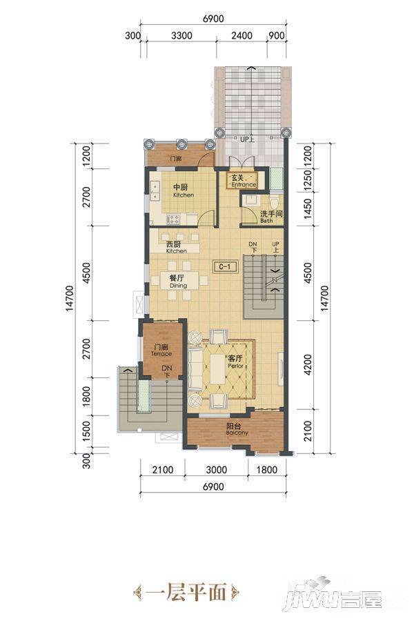 桂林盘古国际度假区3室2厅3卫222㎡户型图