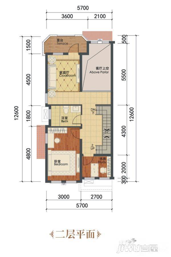 桂林盘古国际度假区3室3厅3卫163㎡户型图