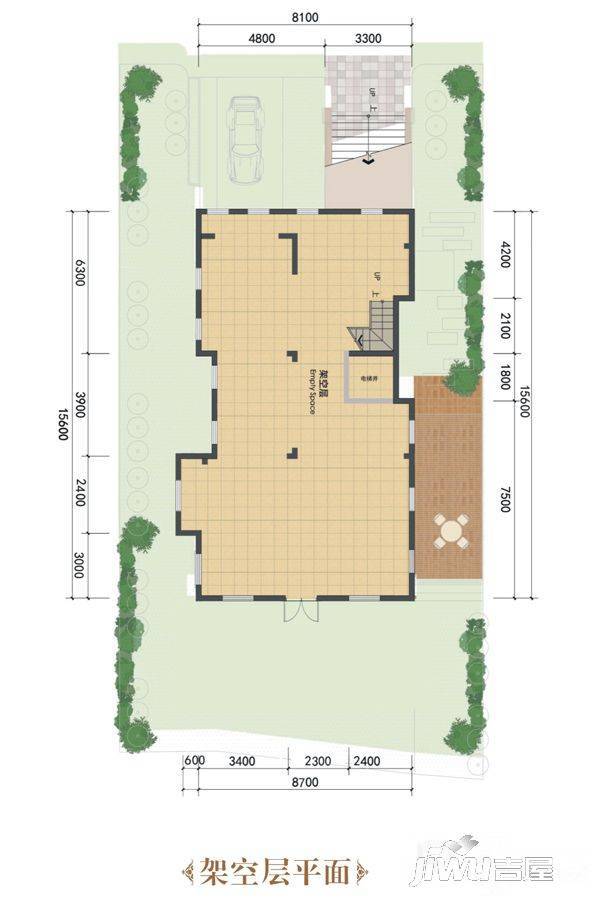 桂林盘古国际度假区5室3厅6卫309㎡户型图