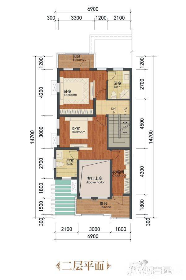 桂林盘古国际度假区3室2厅3卫222㎡户型图