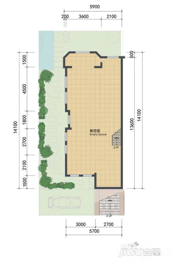 桂林盘古国际度假区3室3厅3卫163㎡户型图