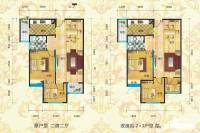 鹏程金色城市2室2厅1卫79.9㎡户型图