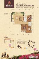 彰泰北城1号3室2厅2卫110.5㎡户型图