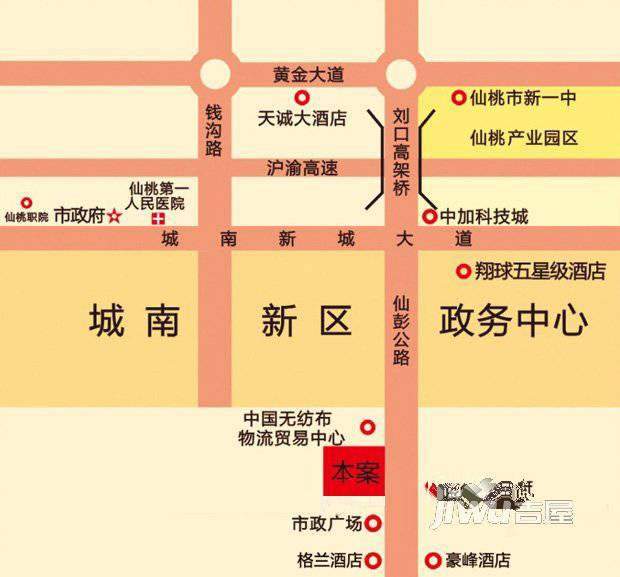 易居尚城位置交通图1