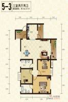 中兴幸福里3室2厅2卫123.6㎡户型图
