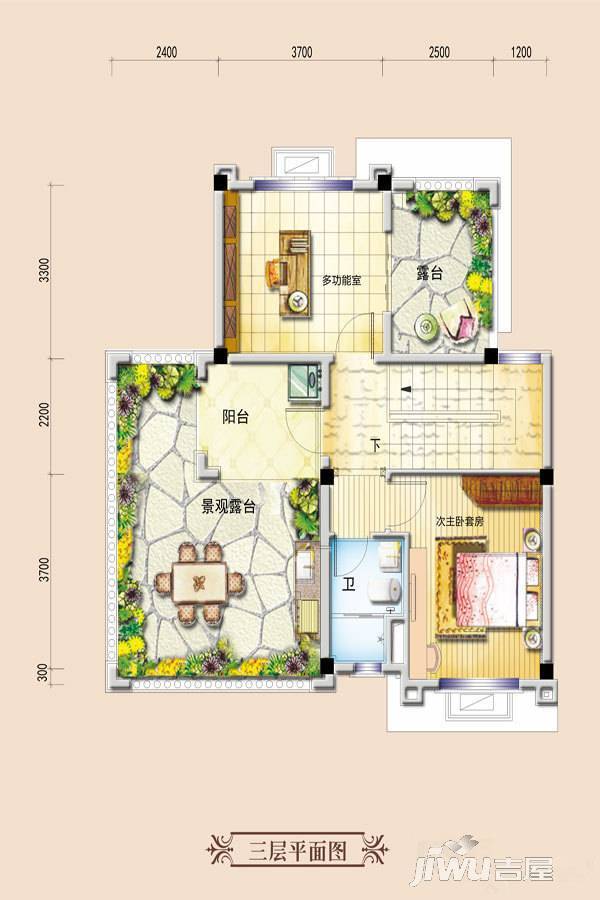 凯里碧桂园2室0厅1卫户型图