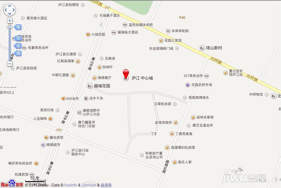 庐江中心城位置交通图图片