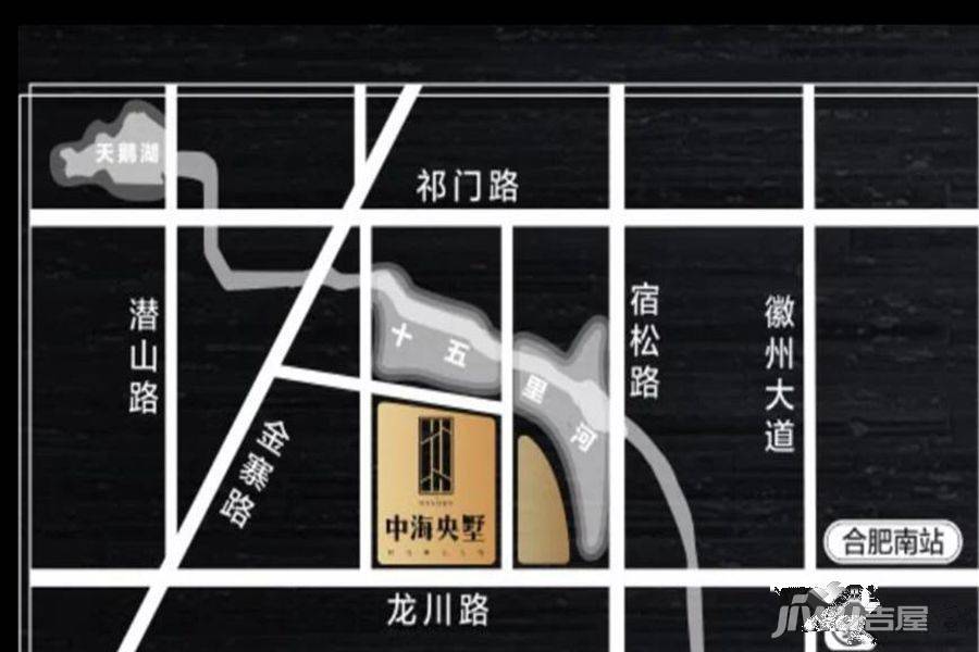 中海央墅位置交通图图片