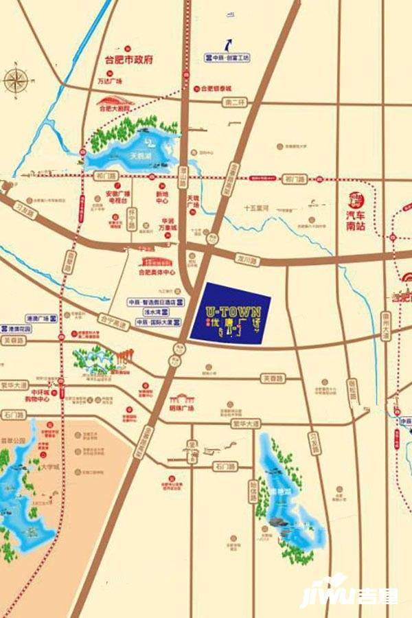 中辰优唐广场位置交通图