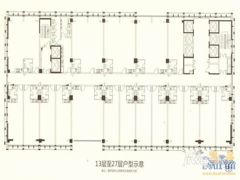 金水黄金广场1室1厅1卫65㎡户型图