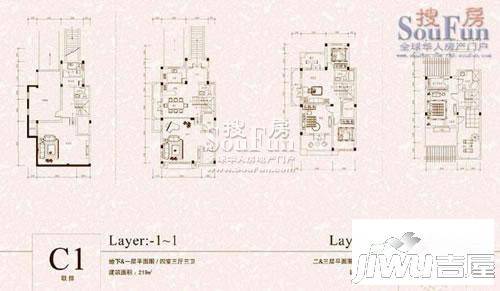 众安绿色港湾普通住宅219㎡户型图