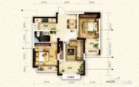 华冶翡翠湾2室2厅1卫82.5㎡户型图
