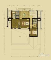 绿城翡翠湖玫瑰园普通住宅145㎡户型图