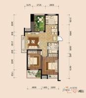 柏庄春暖花开2室2厅1卫103.9㎡户型图