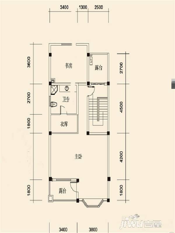 金科半岛壹号5室3厅3卫290.6㎡户型图