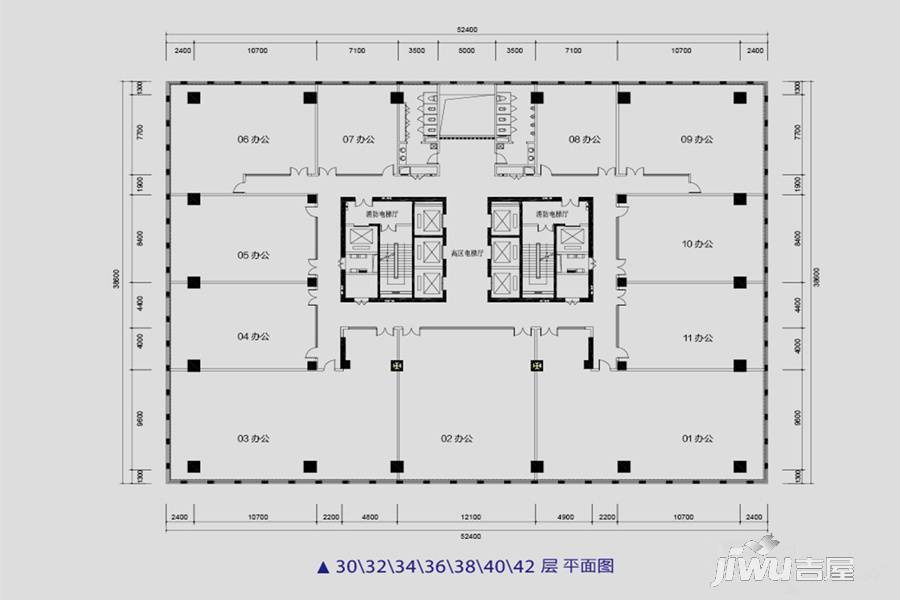 蔚蓝商务港户型图