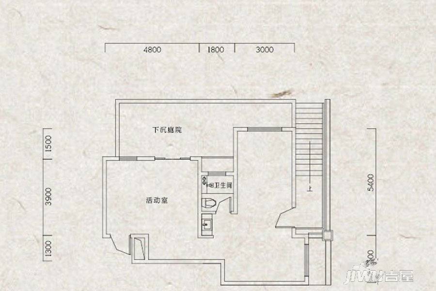 海亮阙里1室1厅1卫65㎡户型图