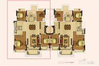 奥园城市天地4室2厅2卫135㎡户型图