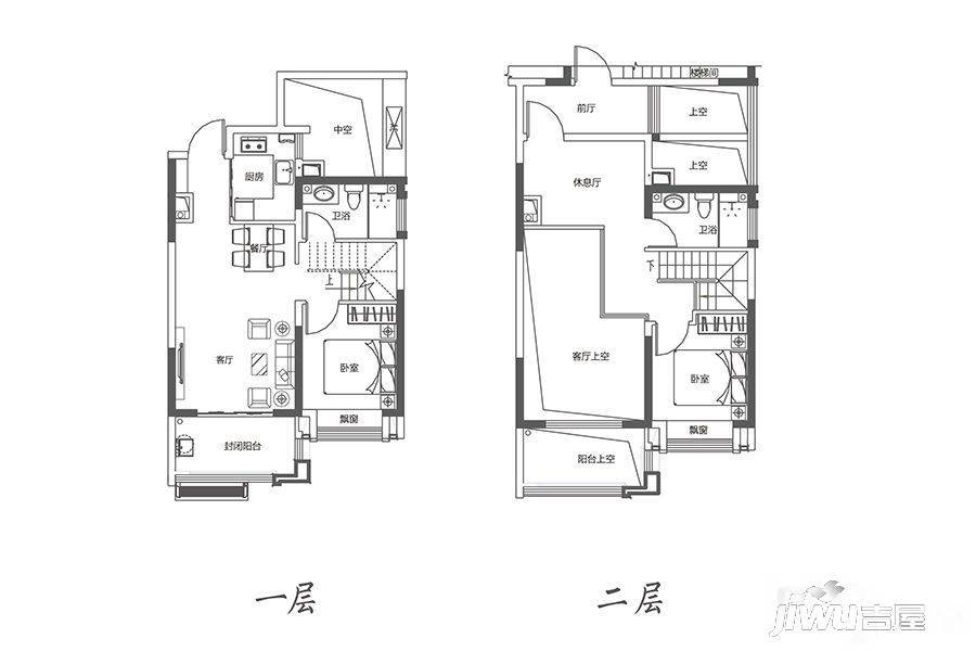 和昌香樟原著4室2厅3卫114㎡户型图