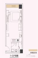和昌海罗街1室1厅1卫47.7㎡户型图