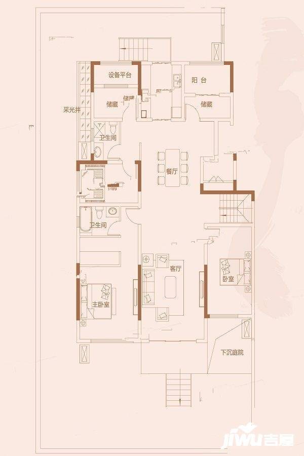 祥源金港湾6室2厅3卫300㎡户型图