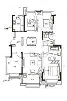 金科半岛壹号4室2厅2卫127㎡户型图