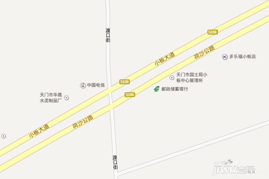 天门陆羽汽车城位置交通图图片