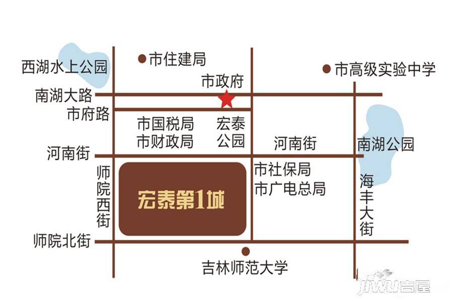 宏泰第一城位置交通图图片