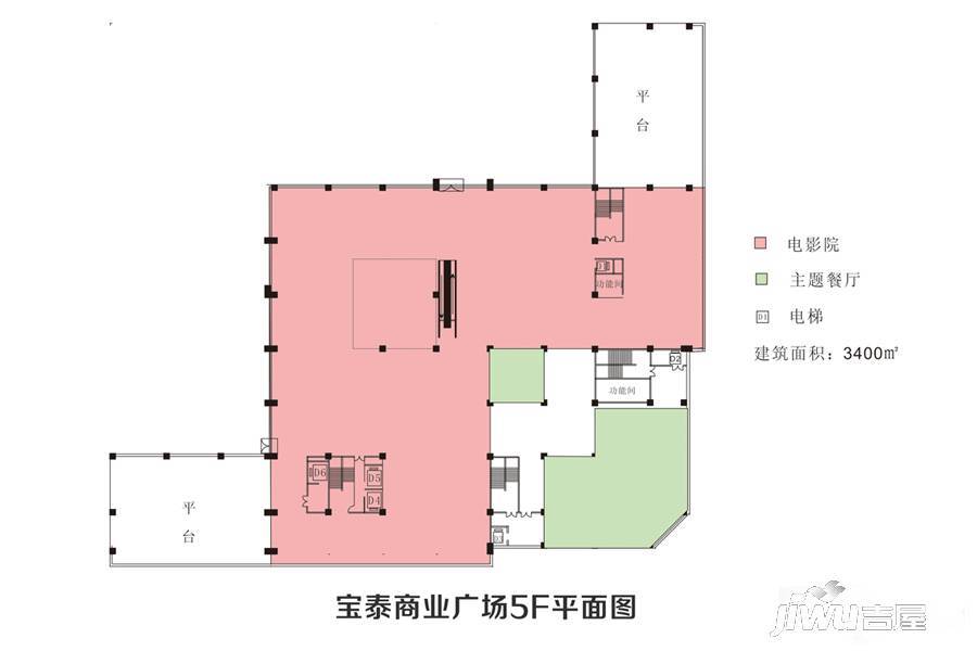 宝泰商业广场2室1厅1卫100㎡户型图