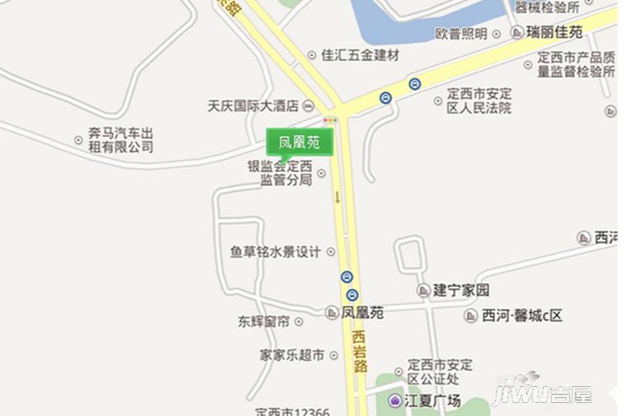 凤凰苑小区位置交通图