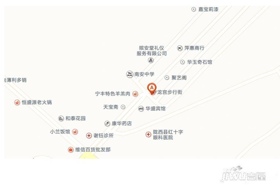 龙宫步行街位置交通图图片