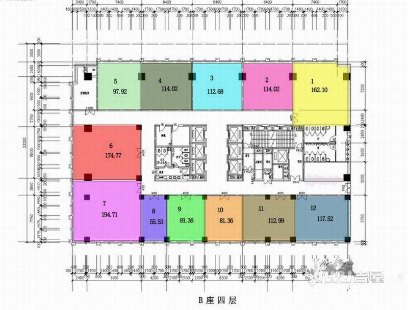 东山国际普通住宅194.7㎡户型图