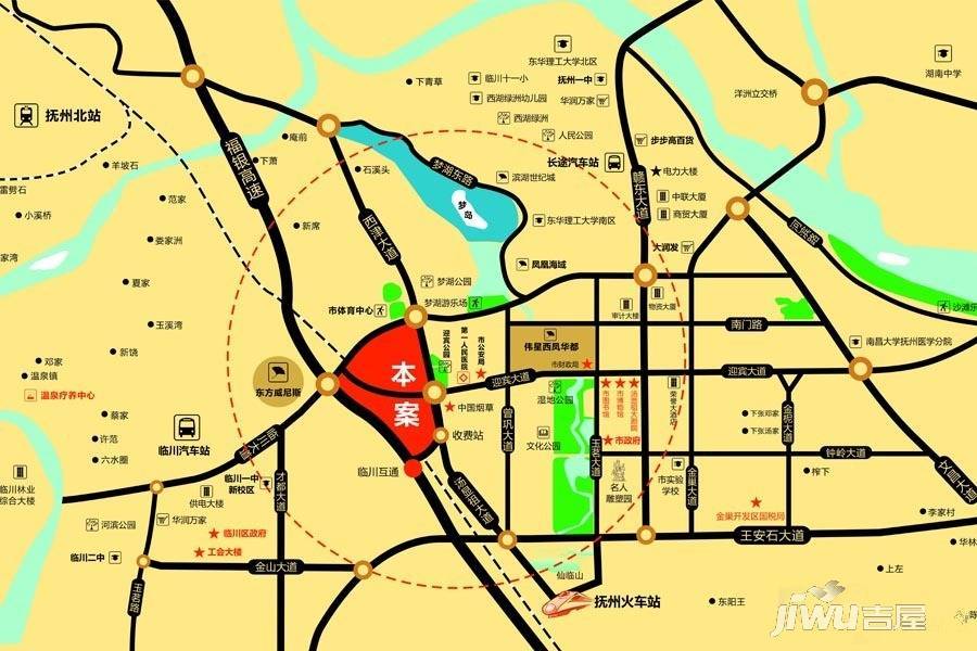 赣东国际汽车城位置交通图