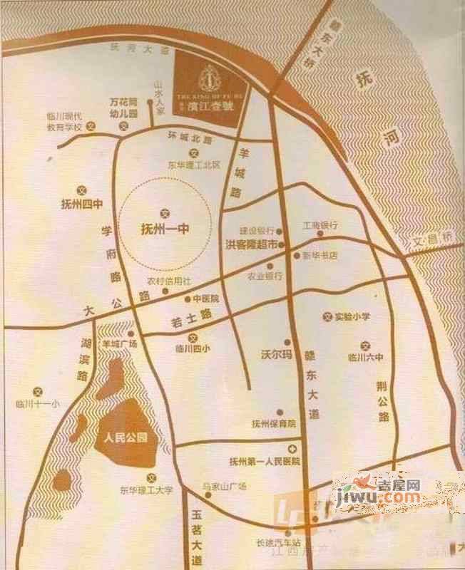 滨江壹号位置交通图1