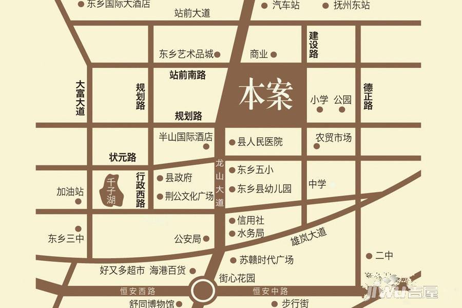 东乡未来城位置交通图