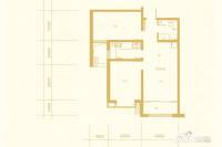 津华格林兰2室2厅1卫92.5㎡户型图