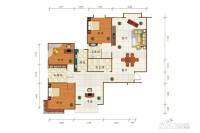 天成金色堤岸4室2厅2卫162.7㎡户型图