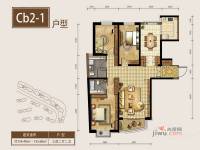 鸿运润园CⅢ3室2厅2卫155㎡户型图